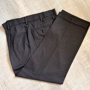 36x29 Haggar Cool 18 Pro Mens Pants gray Classic Fit Stretch No Iron